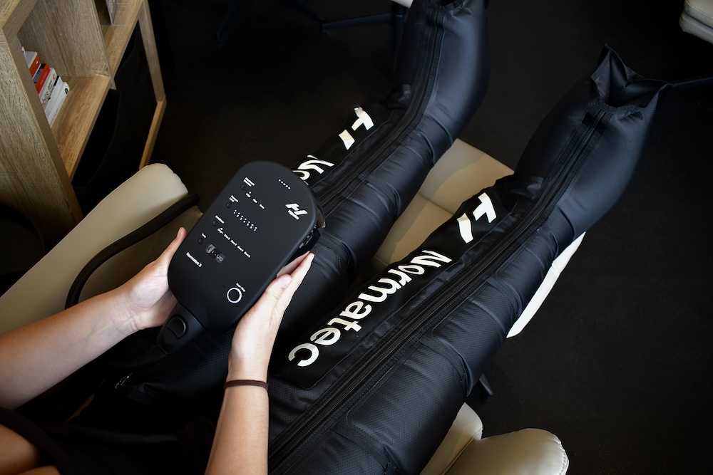 normatec over the shoulder